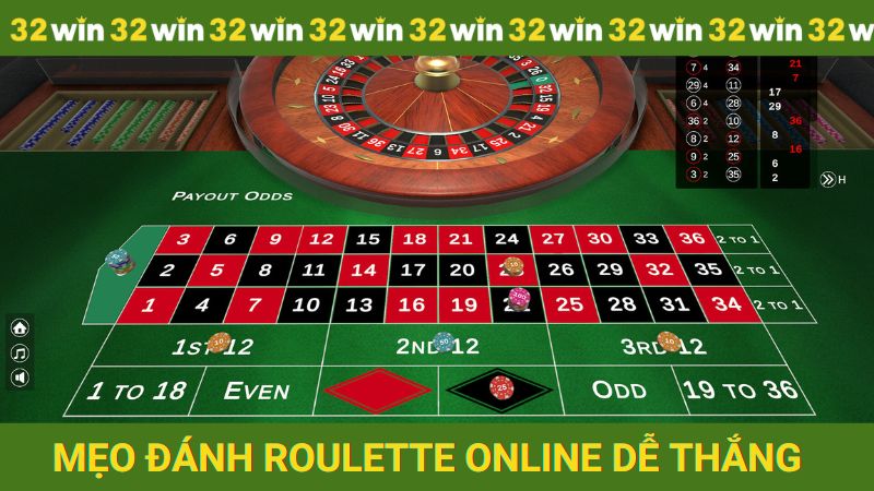 Mẹo đánh roulette online dễ thắng thưởng nhất