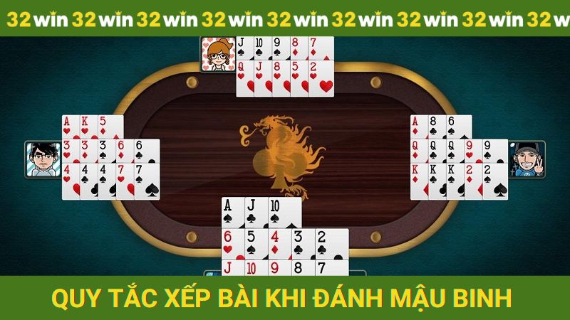 Quy tắc xếp bài khi đánh mậu binh cực đơn giản