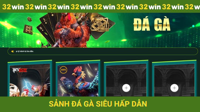 Mãn nhãn với các trận đấu tại sảnh Đá gà trực tiếp